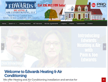 Tablet Screenshot of edwardshvac.com